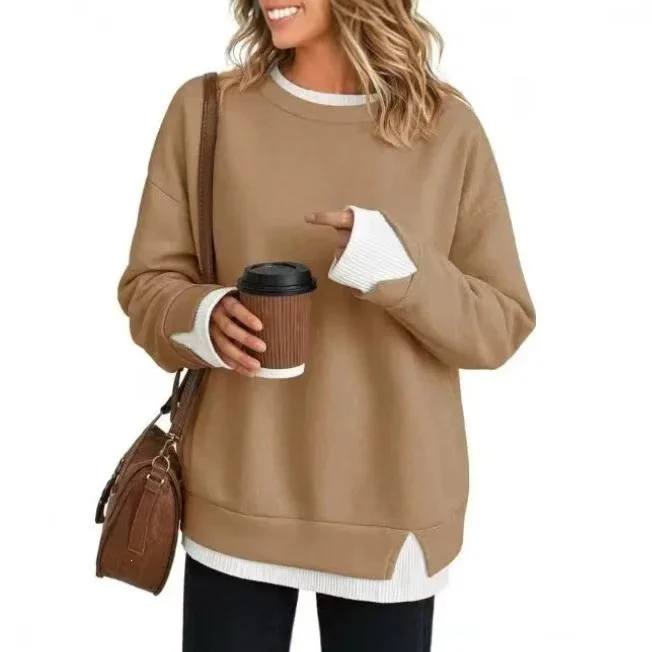Double-layer Faux Collar Sweater Knitwear — image 14