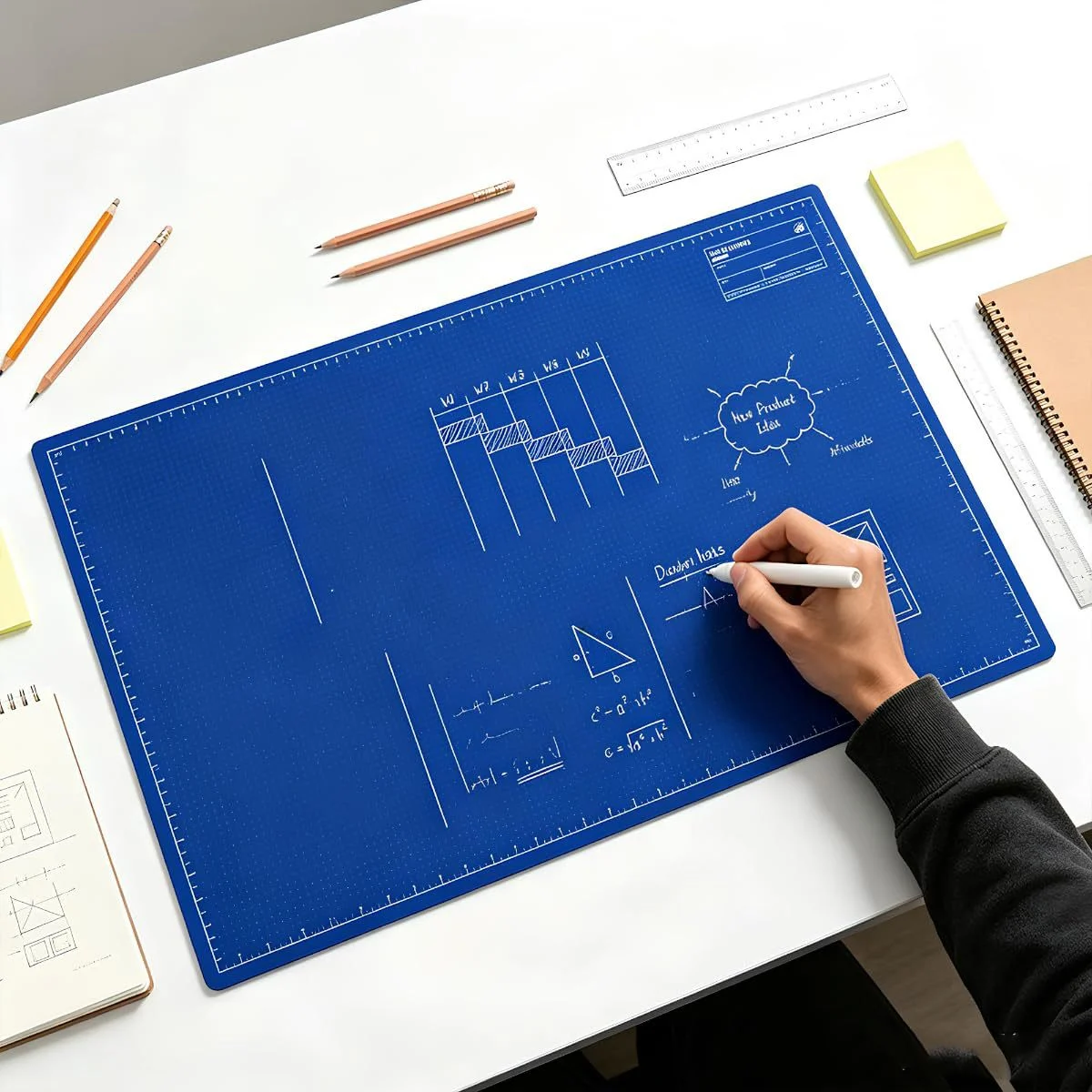 Double-sided Deskmat Blueprint Desk Mat Set — image 6