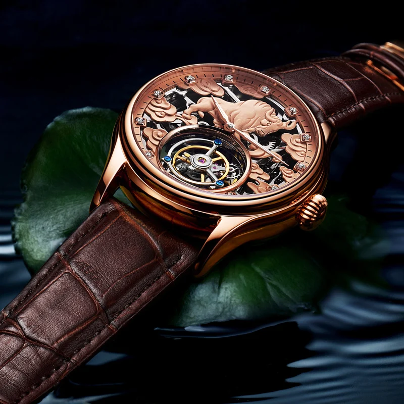 Double-sided Gemstone Glass Mechanical Watch — image 2