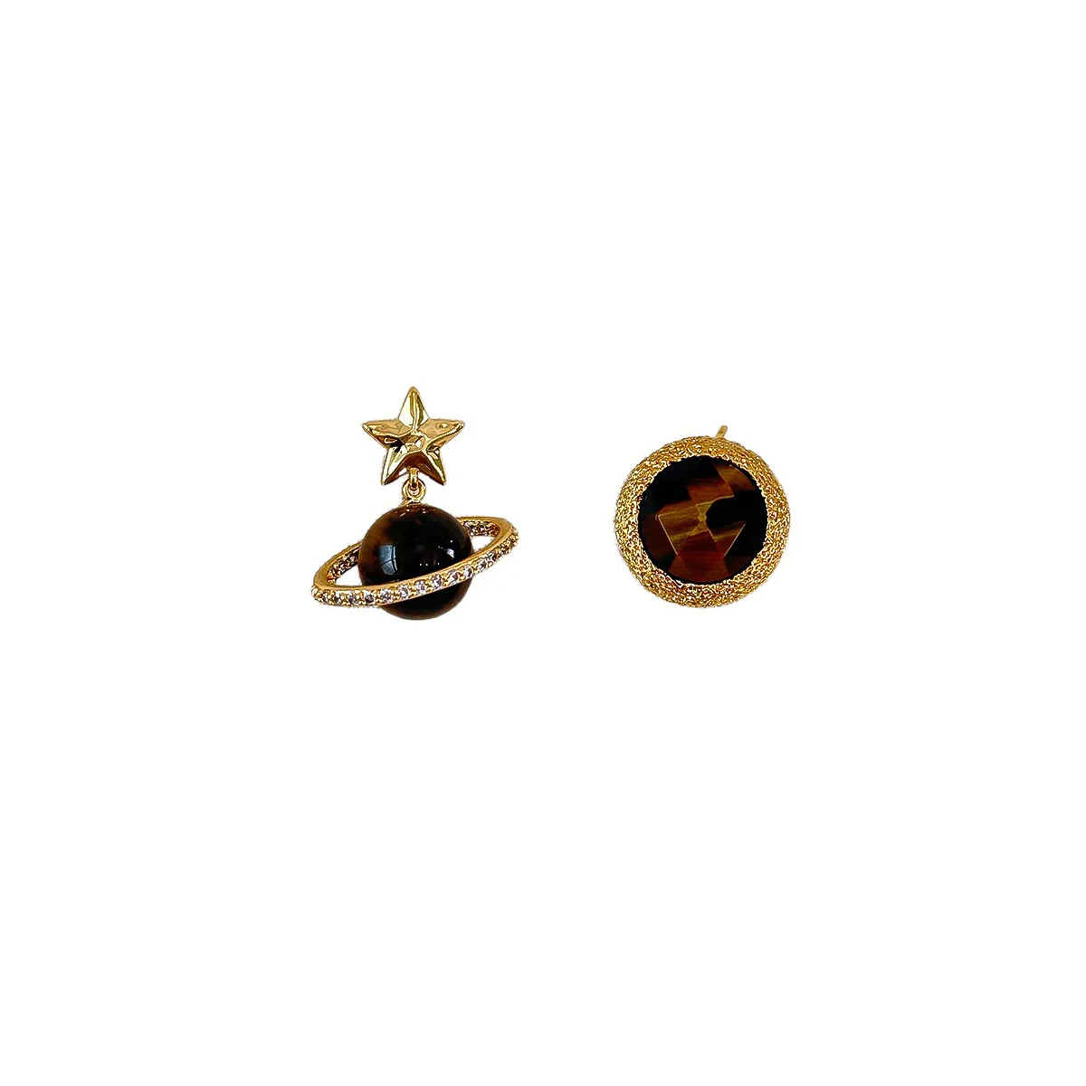 Drill-style Minimalist Chic Drop-glaze Earrings — image 3