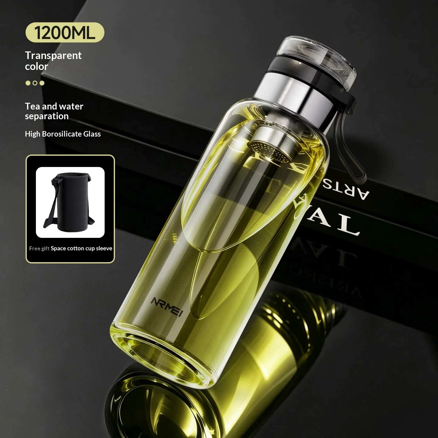 Drop-resistant Heat-resistant Portable Large-capacity Water Cup — image 5
