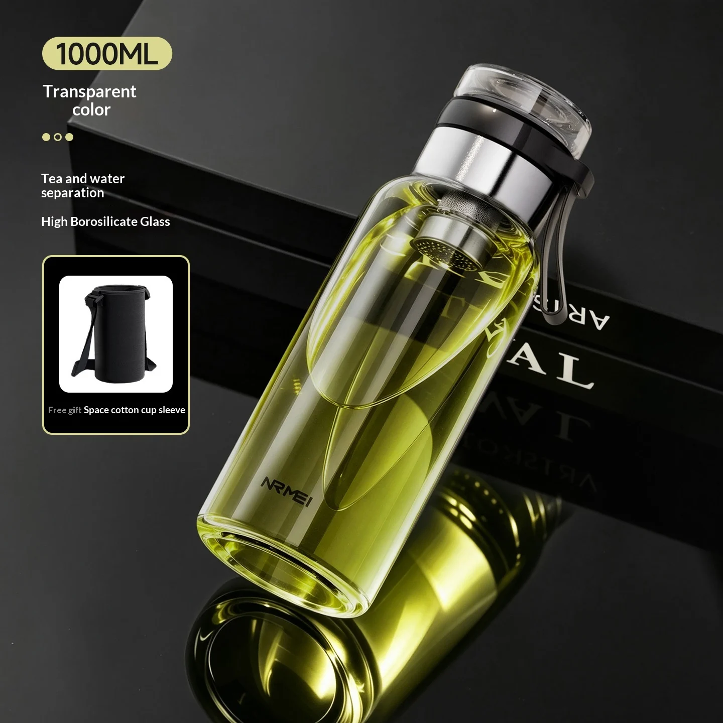 Drop-resistant Heat-resistant Portable Large-capacity Water Cup — image 4