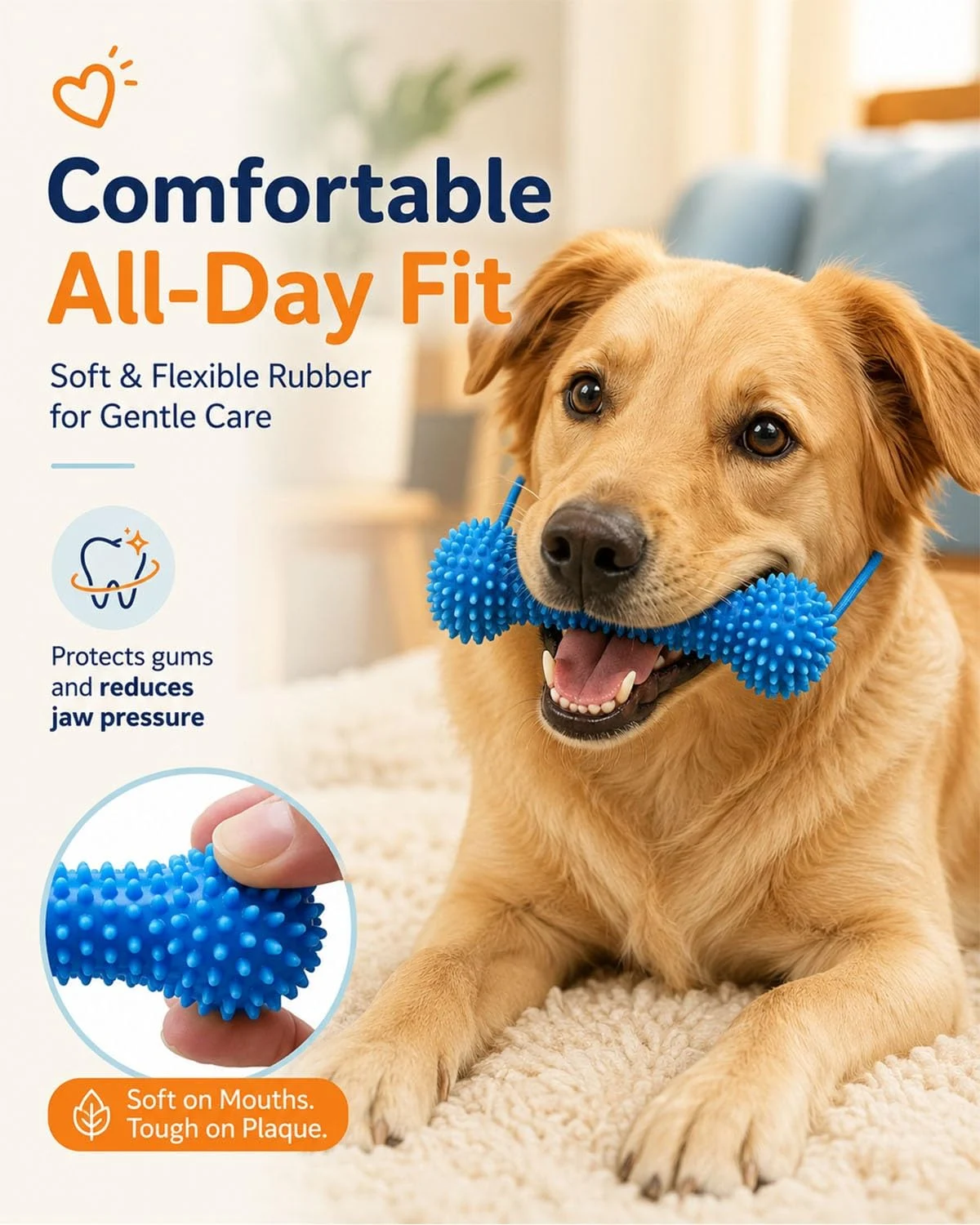 Dual-action Canine Dental Prop, Bite And Brush Toy For Dogs, Teeth Cleaning Fresh Dog… — image 7
