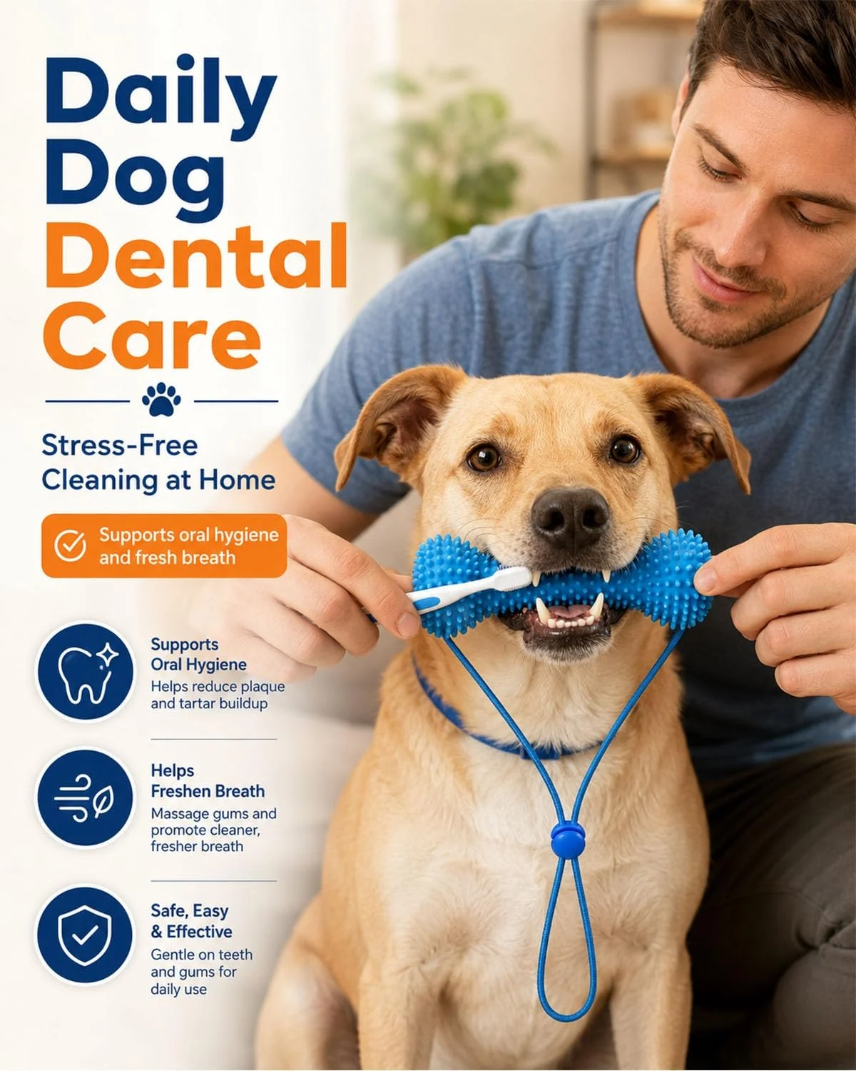 Dual-action Canine Dental Prop, Bite And Brush Toy For Dogs, Teeth Cleaning Fresh Dog… — image 6