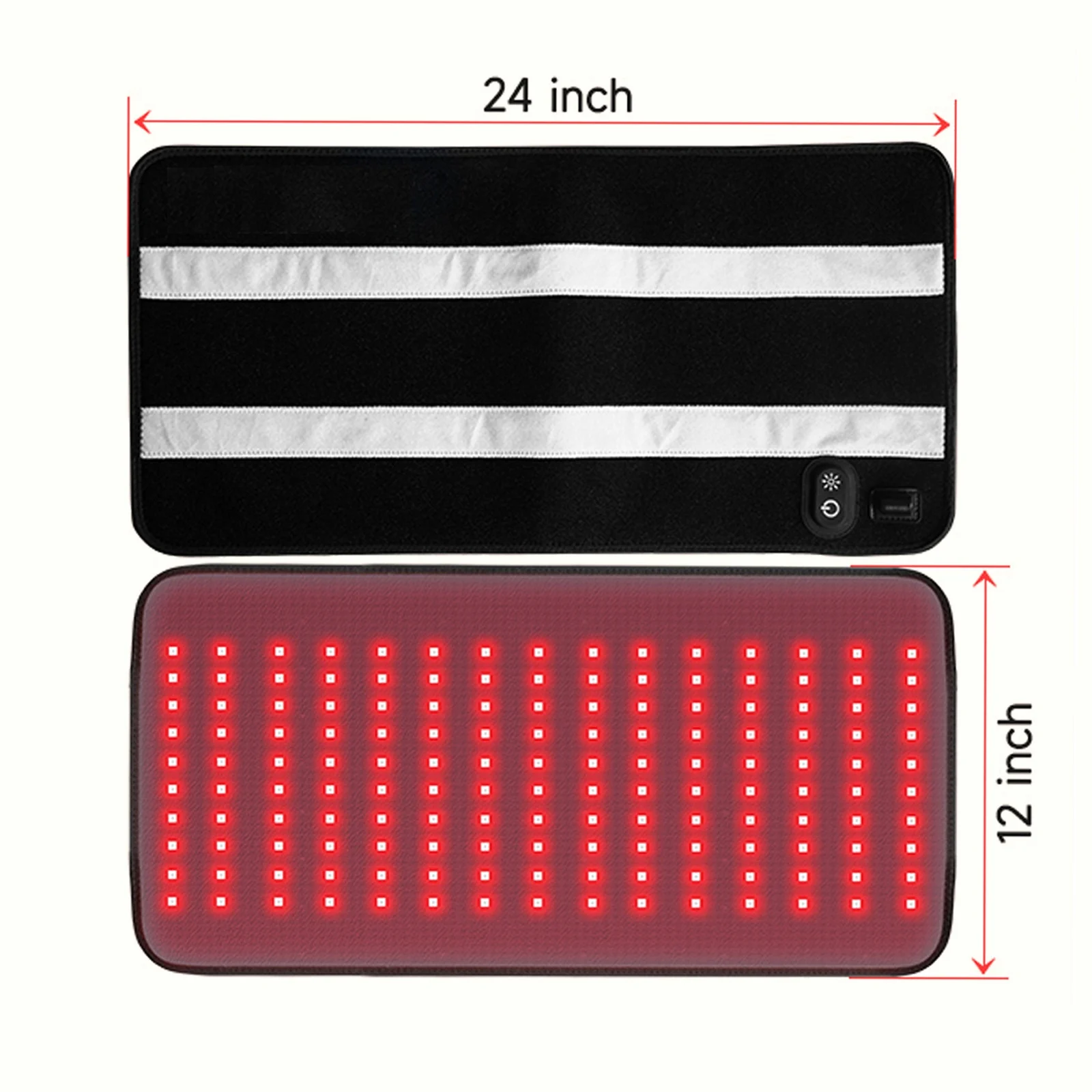Dual-band Infrared Lumbar Therapy Pad That Can Be Draped Over The Waist And Back — image 2
