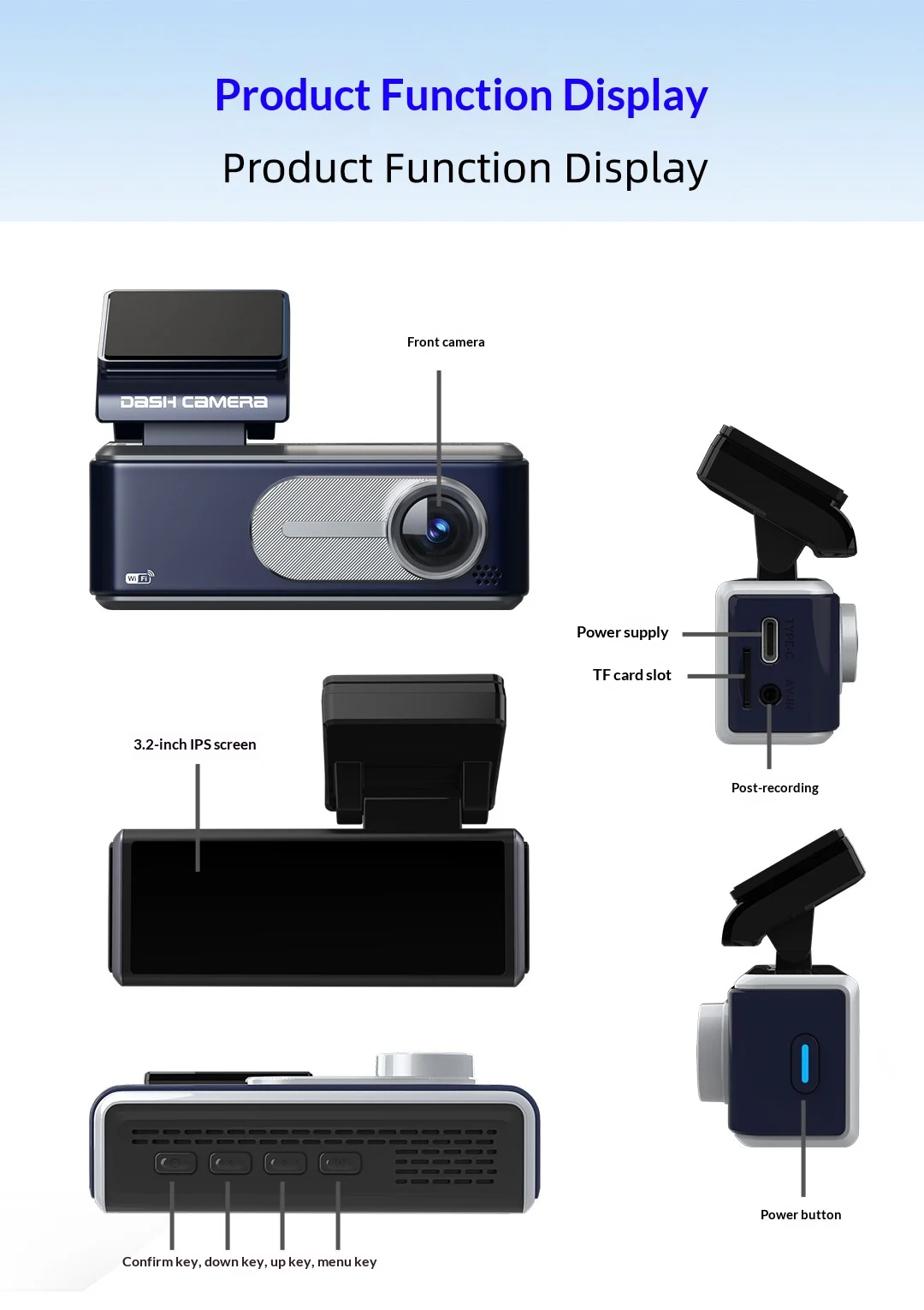 Dual-camera High-definition 4K Car Dashcam With Recording Function — image 6