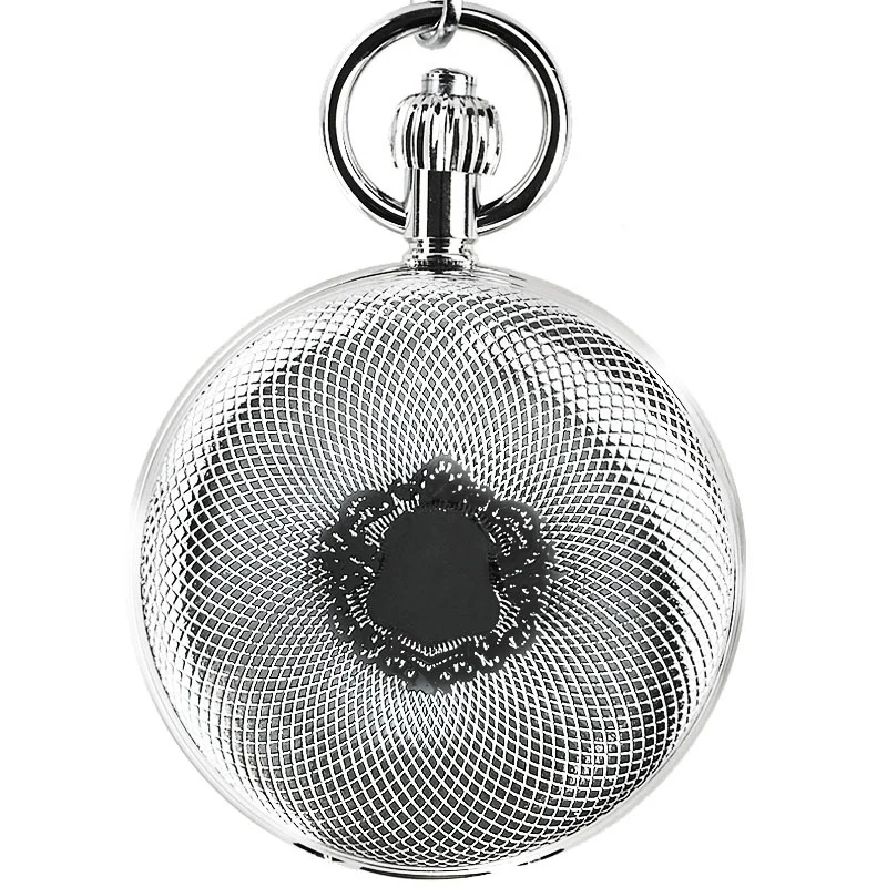 Dual-display Folding Cover Sun-moon-star Automatic Mechanical Pocket Watch — image 4
