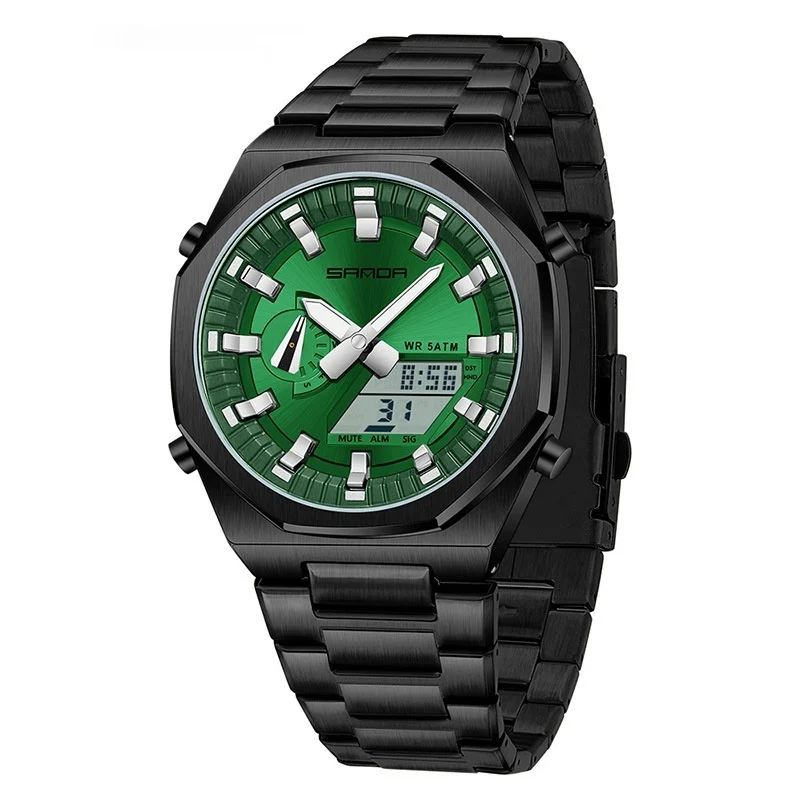 Dual-display Multi-function Summer-time Mens Watch — variant image
