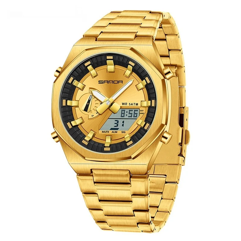 Dual-display Multi-function Summer-time Mens Watch — image 6