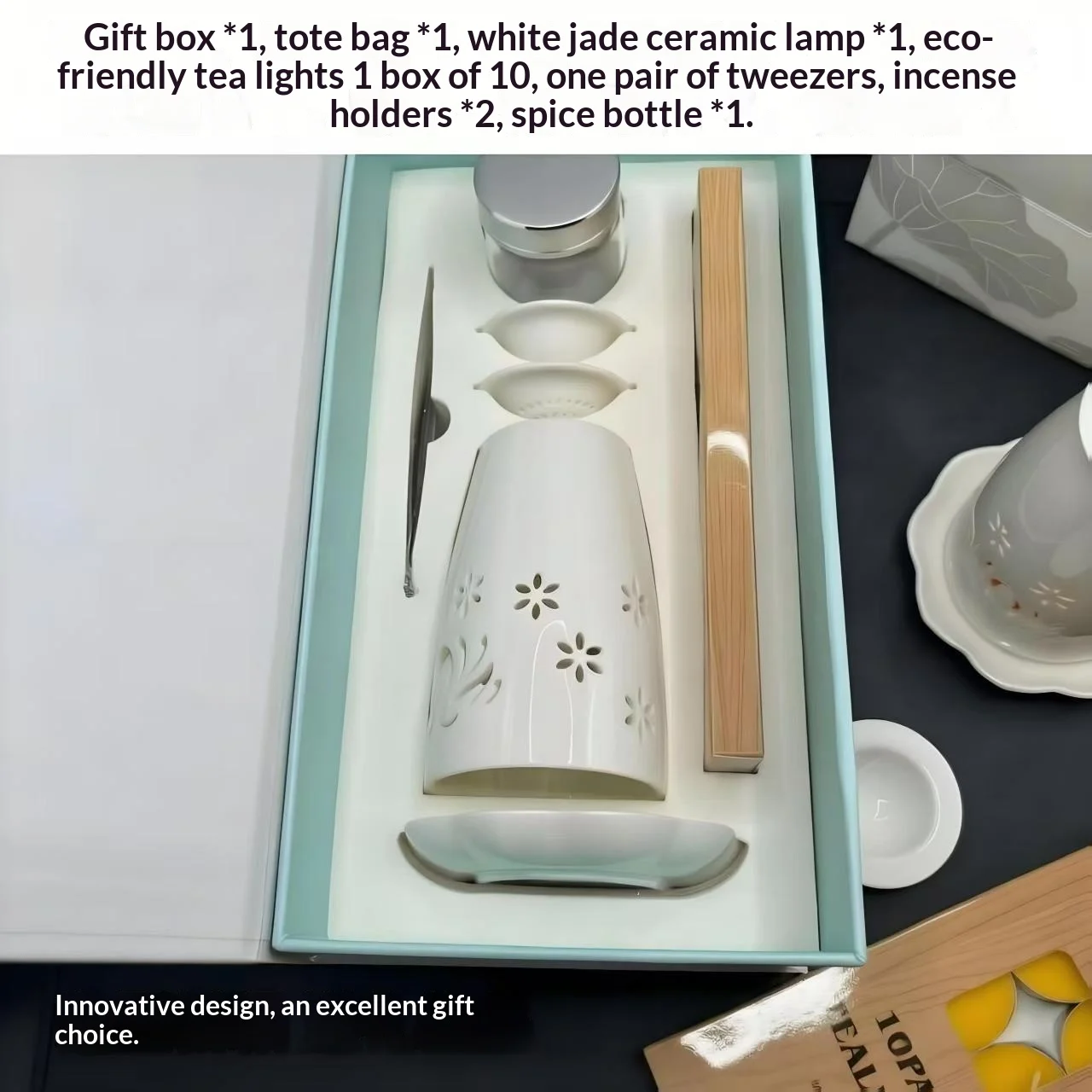 Dual-purpose Ceramic Incense And Essential Oil Gift Set — image 2