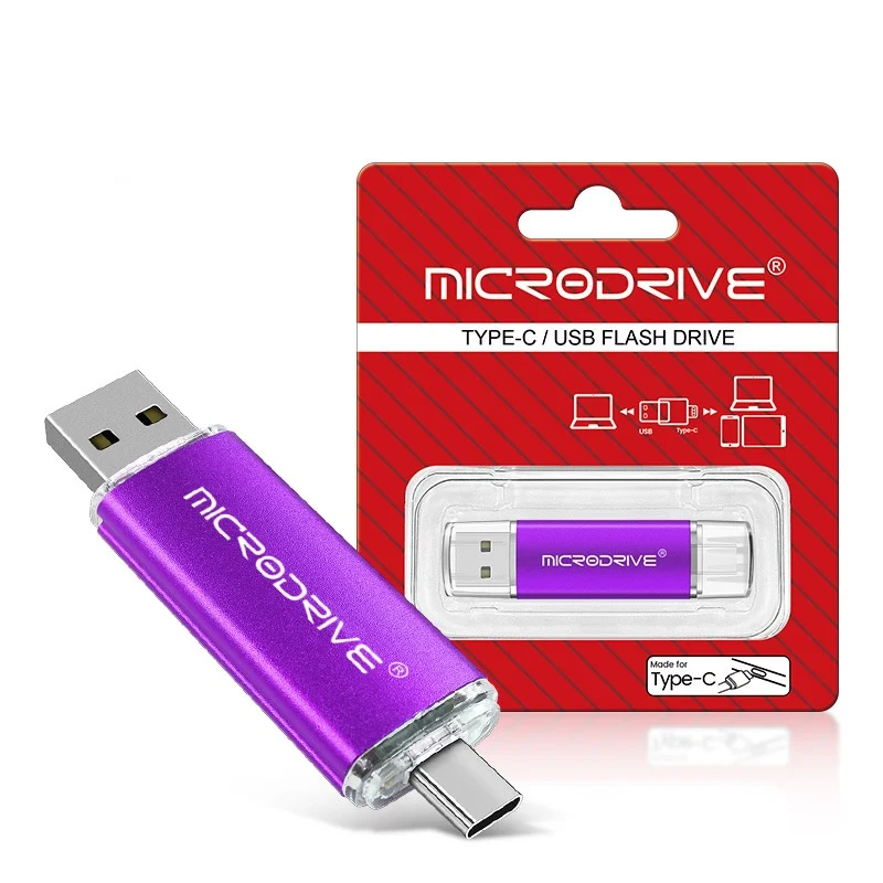 Dual-use Rotating USB Flash Drive For Both Phones And Computers High-speed Type-c… — variant image