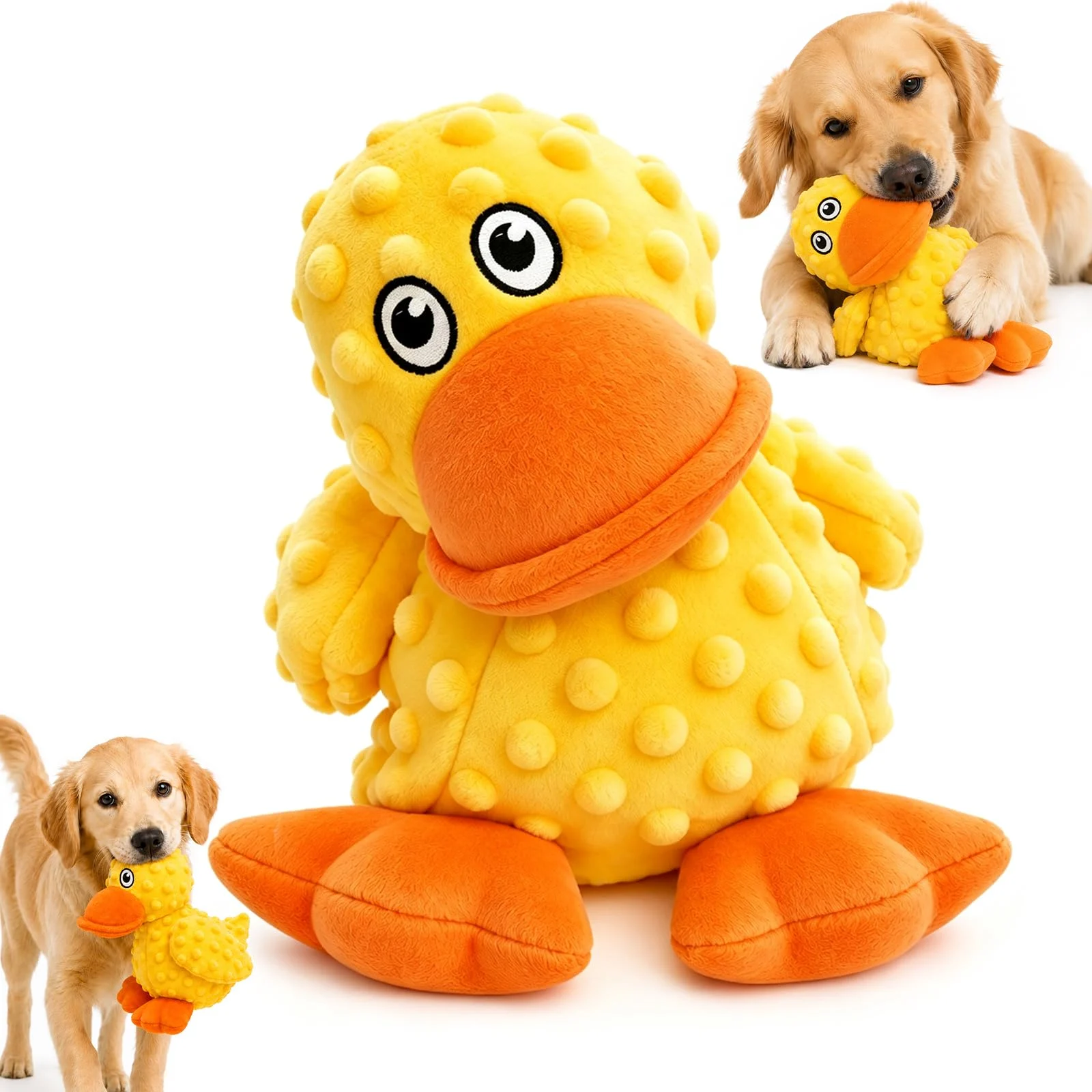 Durable Squeaky Plush Dog Toy, Chew Guard Stuffed Toys For Aggressive Chewers, No… — image 5