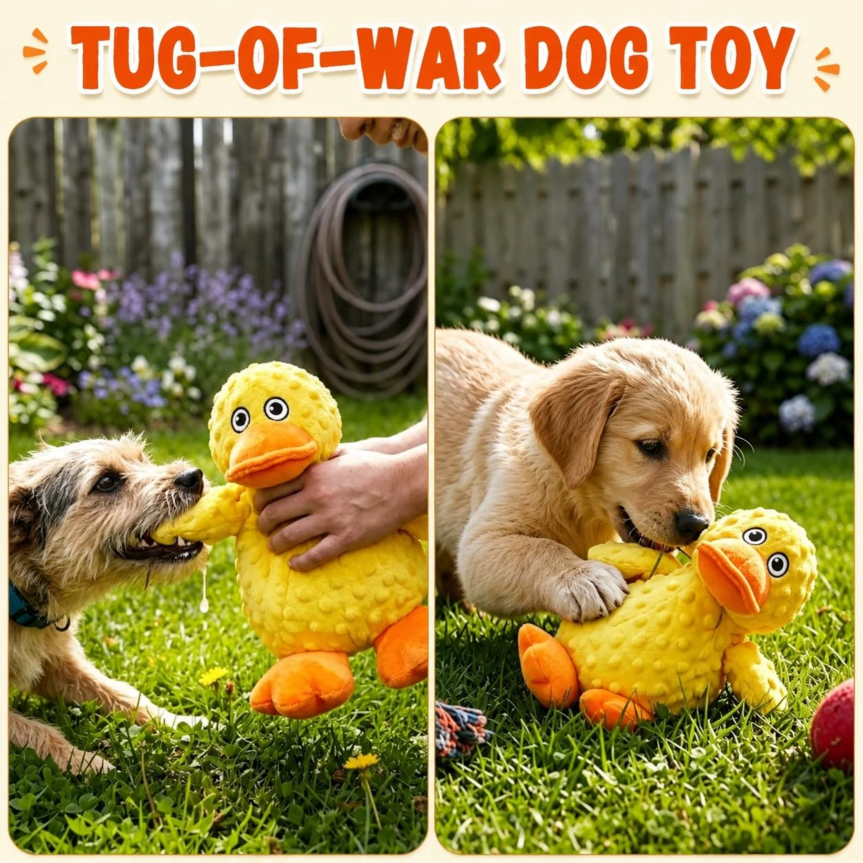 Durable Squeaky Plush Dog Toy, Chew Guard Stuffed Toys For Aggressive Chewers, No… — image 6
