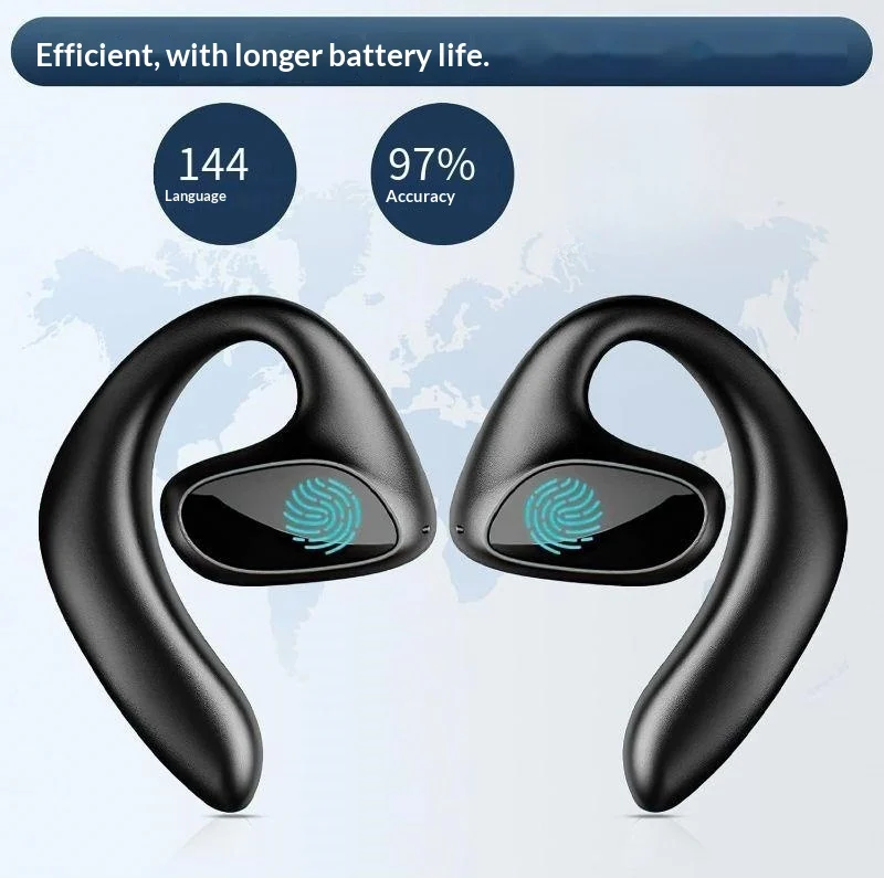 Ear-hook Wireless Translation Headphones - Long Battery Life Open-ear Bluetooth… — image 5