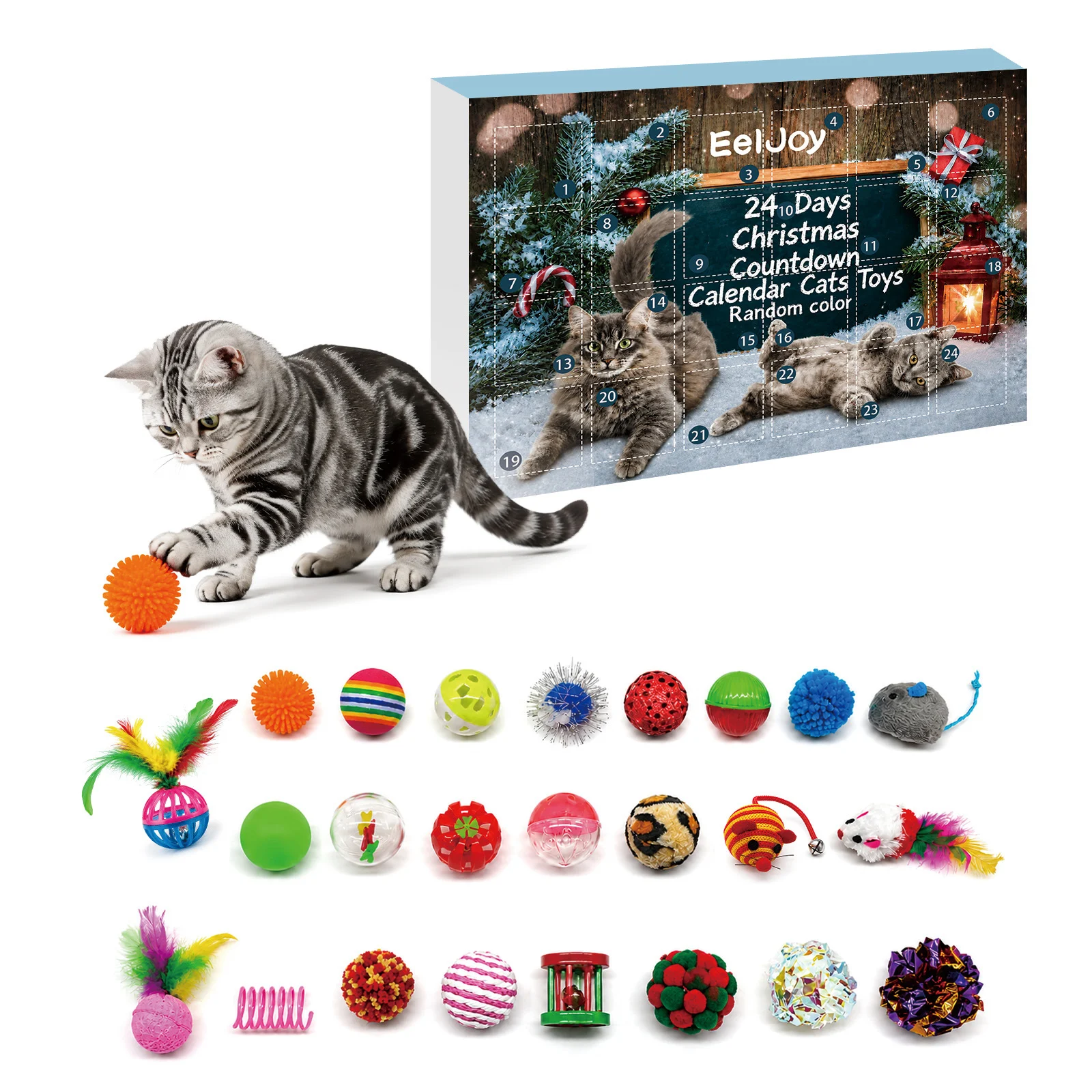 Eeljoy 24-day Christmas Advent Calendar Cat Toy — image 4