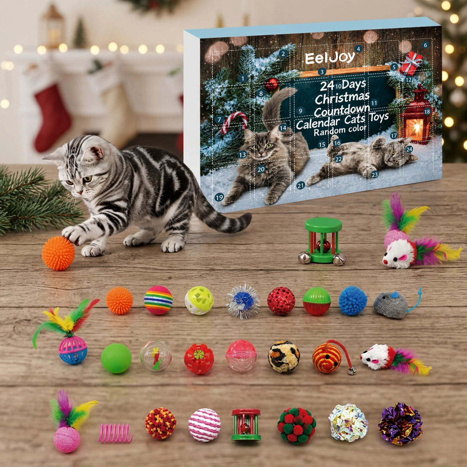 Eeljoy 24-day Christmas Advent Calendar Cat Toy — image 3