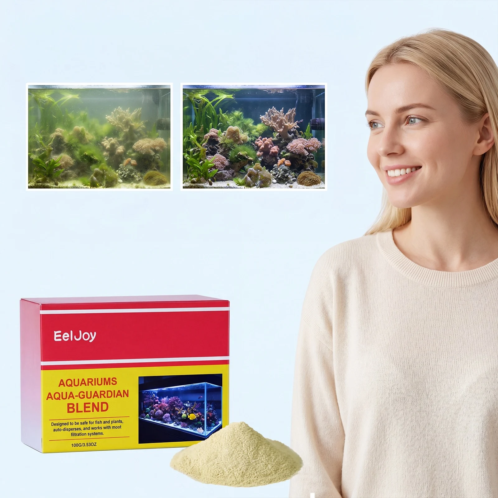 Eeljoy Aquarium Guardian Freshwater And Seawater Clearing Universal Stain Algae… — image 5