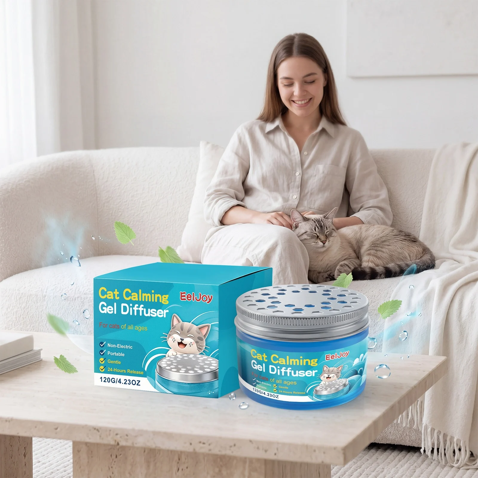 Eeljoy Cat Comfort Gel Diffuser Daily Care For Emotions Indoor Friendly Calming — image 5