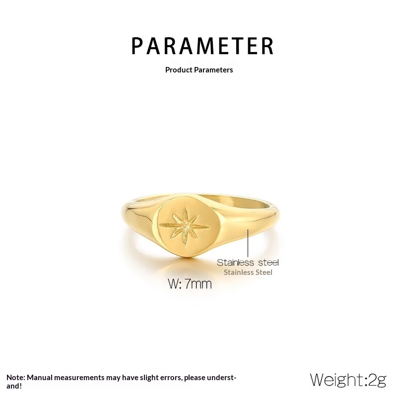 Eight-pointed Star Ring For Men And Women — image 5