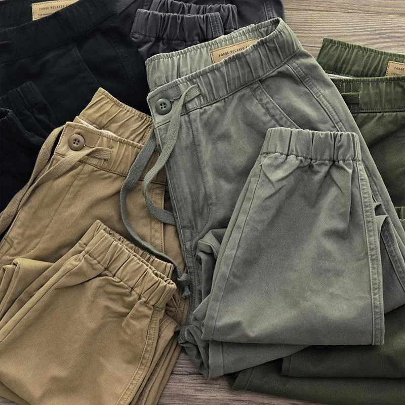 Elastic Waist Overalls Men's Fashion Brand Spring And Autumn New Loose Toe Sports… — image 4