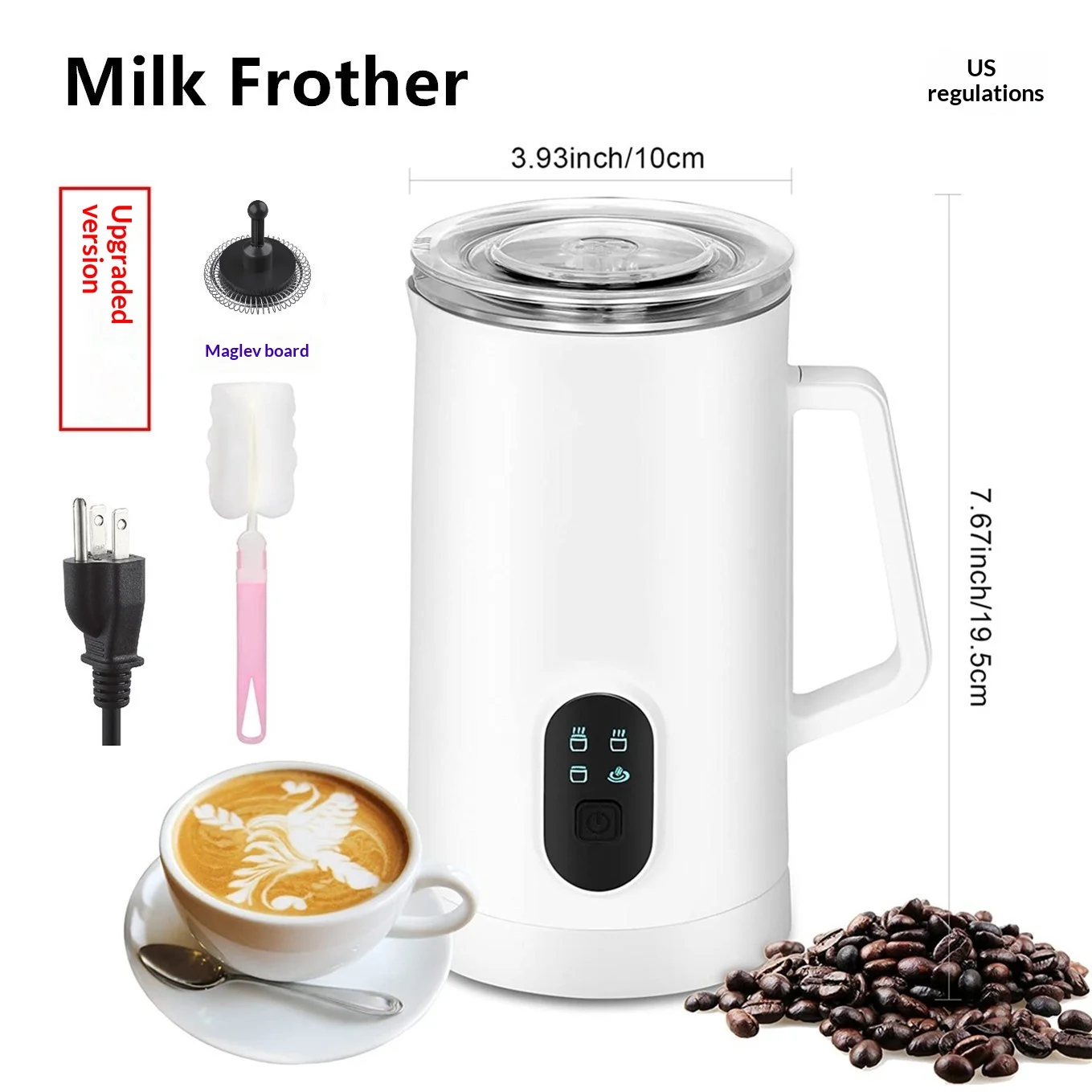 Electric Automatic Household Milk Heater And Frother — image 7