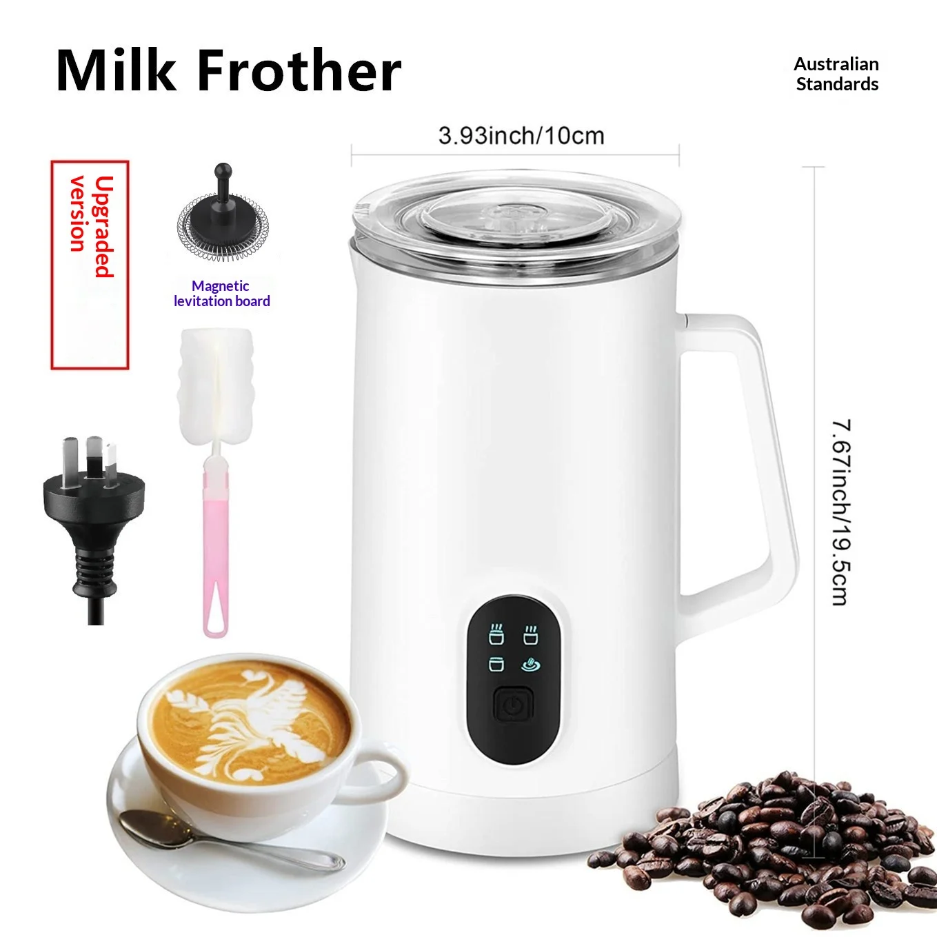Electric Automatic Household Milk Heater And Frother — image 2