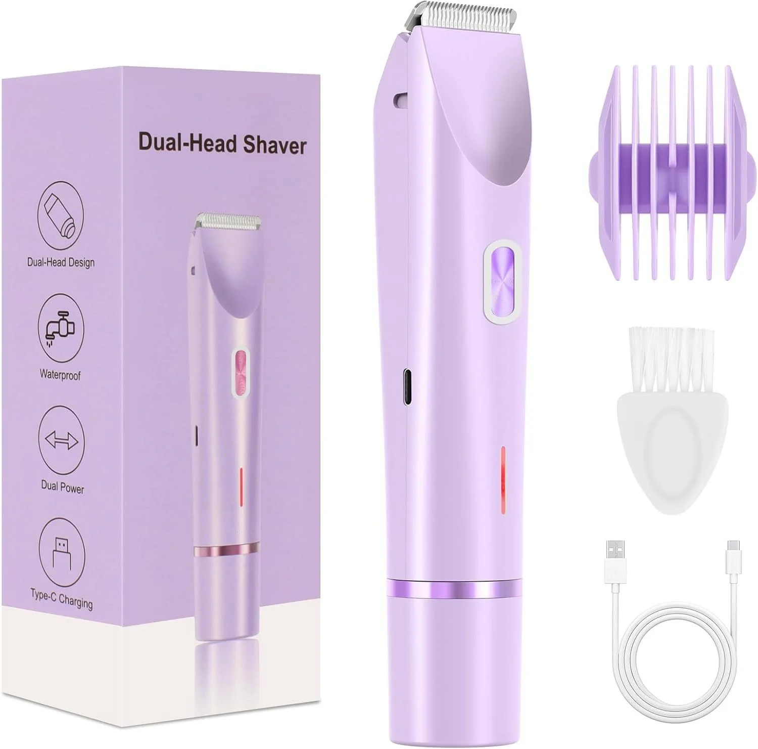 Electric Epilator Womens Dual-head Hair Remover — image 3