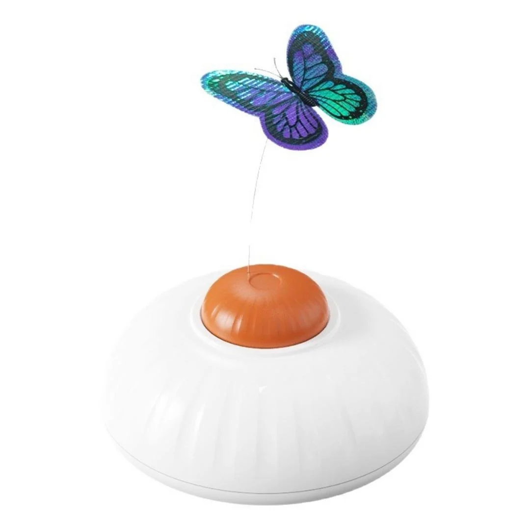 Electric Interactive Butterfly Cat Wand Toy, Auto-sensing Self-play Pet Toy. — variant image