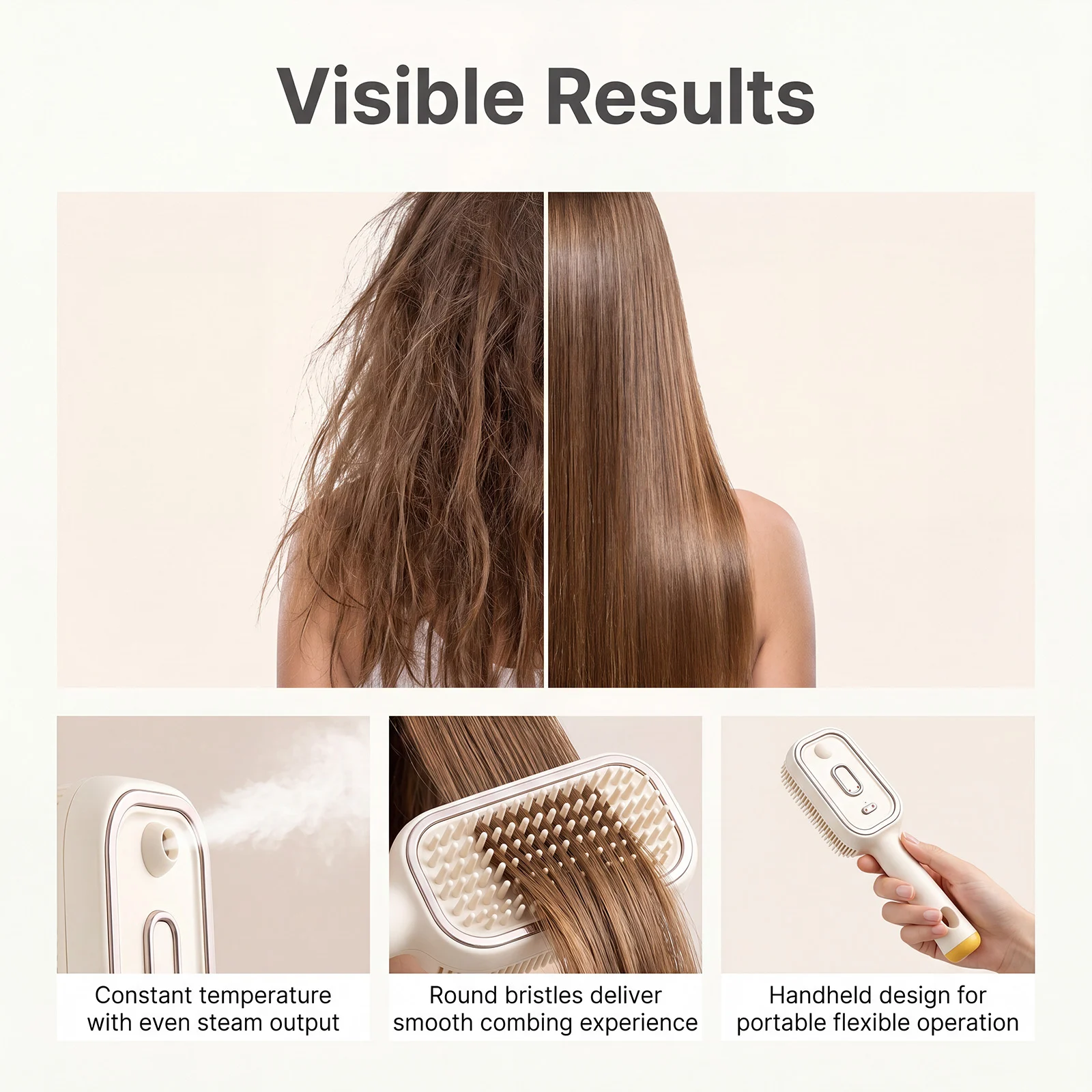 Electric Mist Curing Massage Comb Cream White Suit Red Light-essence-measuring Cup-… — image 5
