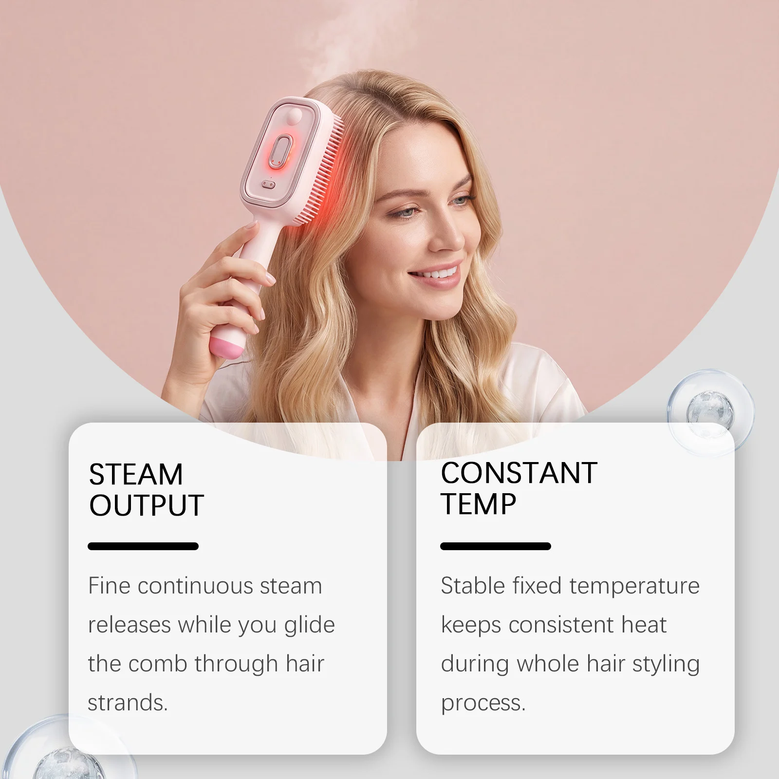 Electric Mist Curing Massage Comb Cream White Suit Red Light-essence-measuring Cup-… — image 7