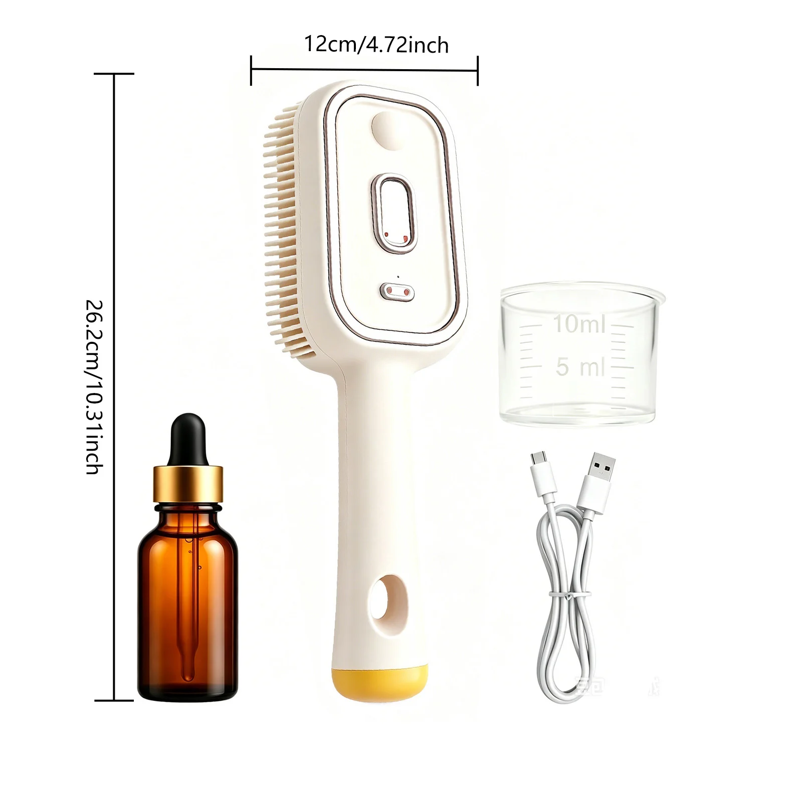 Electric Mist Curing Massage Comb Cream White Suit Red Light-essence-measuring Cup-… — image 8