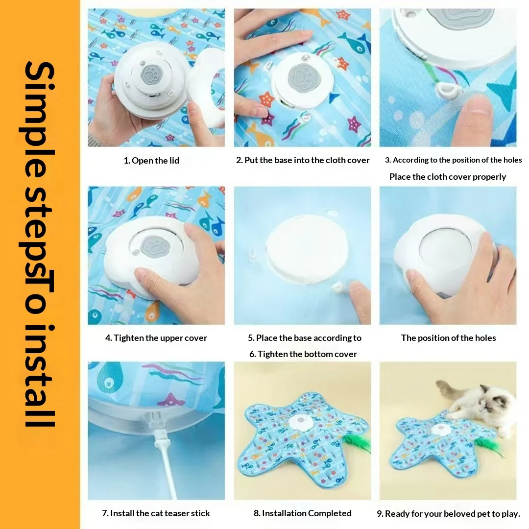 Electric Rotating Auto-hiding Interactive Pet Toy — image 2