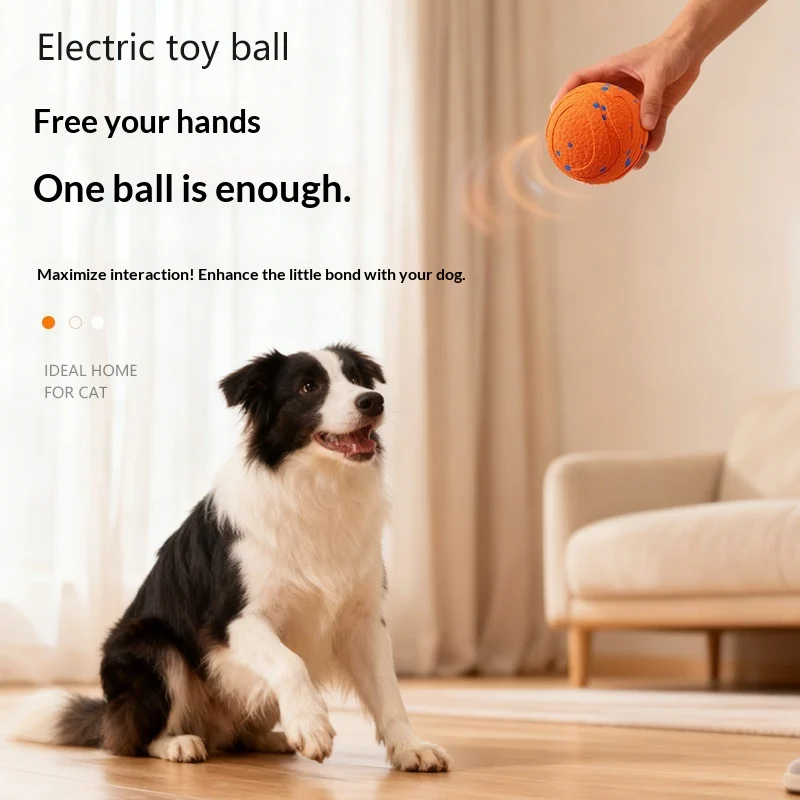 Electric Round Non-toxic Dog Chew Toy Ball For Training — image 8