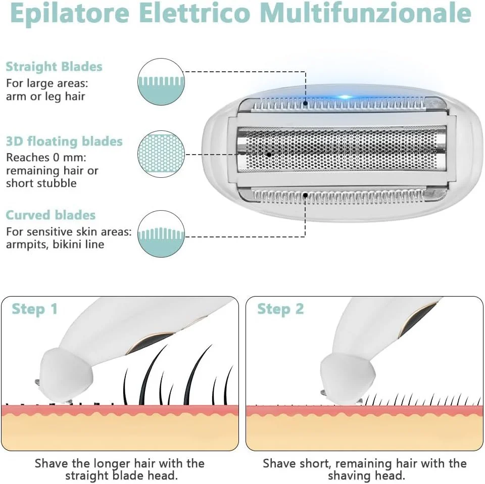 Electric Shaver For Women, 4 In 1 Rechargeable Trimmer, Waterproof Body Hair Epilator… — image 6