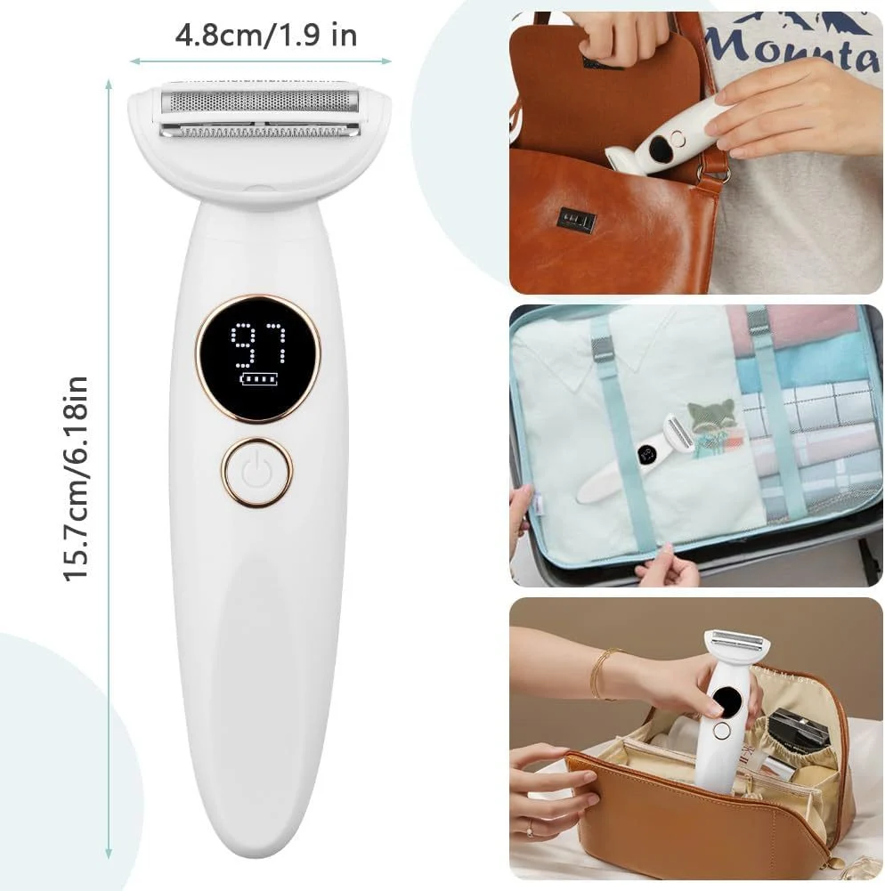 Electric Shaver For Women, 4 In 1 Rechargeable Trimmer, Waterproof Body Hair Epilator… — image 5
