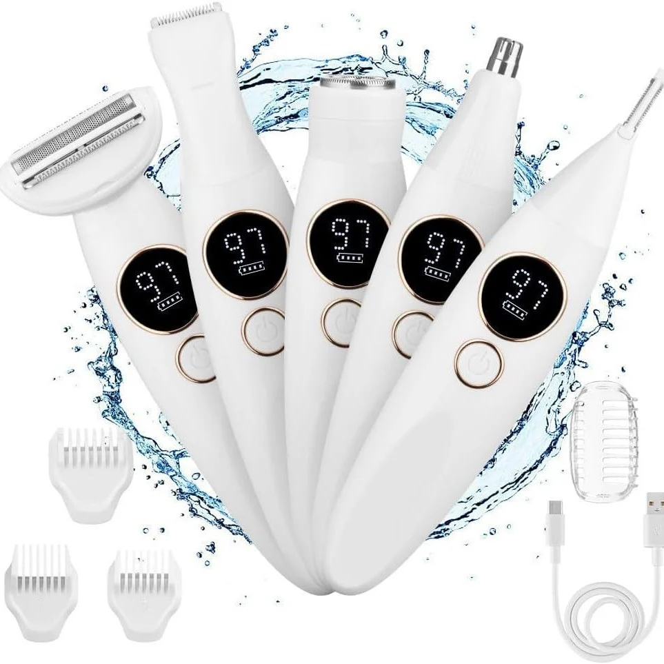 Electric Shaver For Women, 4 In 1 Rechargeable Trimmer, Waterproof Body Hair Epilator… — image 3