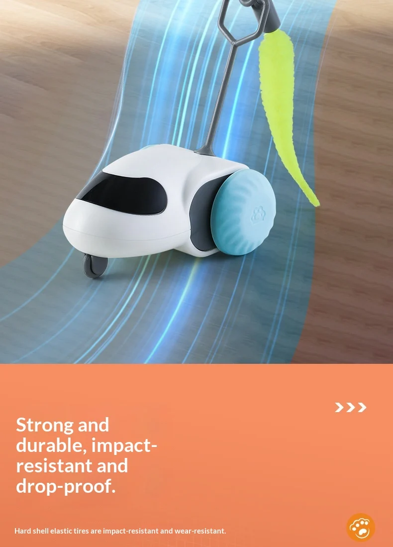 Electric Smart Racing Car Cat Toy With Simulation Mouse, Silent & Durable. — image 8