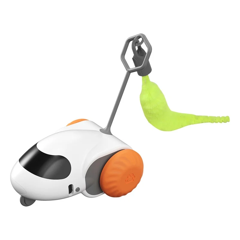 Electric Smart Racing Car Cat Toy With Simulation Mouse, Silent & Durable. — variant image