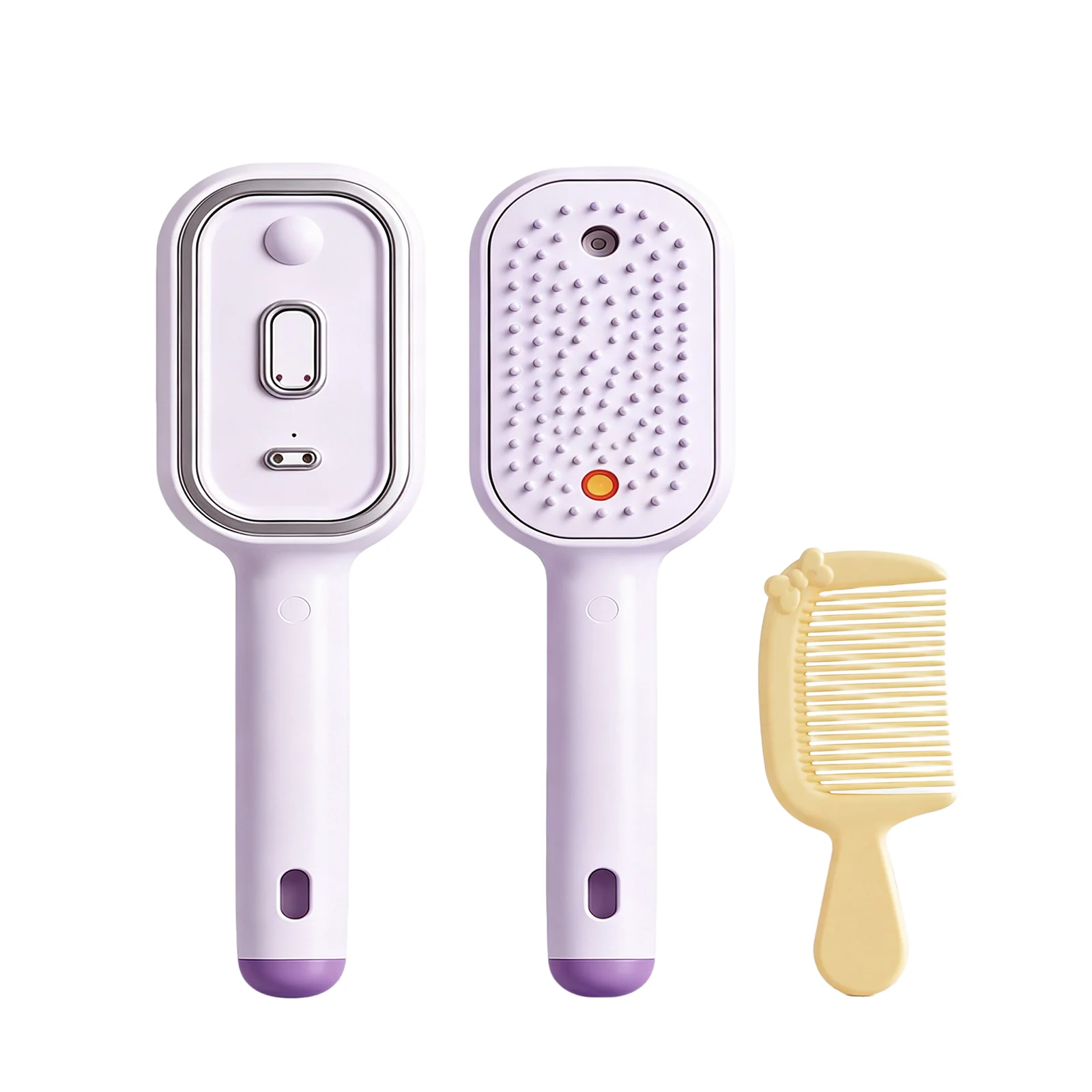 Electric Spray Airbag Purple Massage Comb-yellow Hairdressing Comb Set — image 4