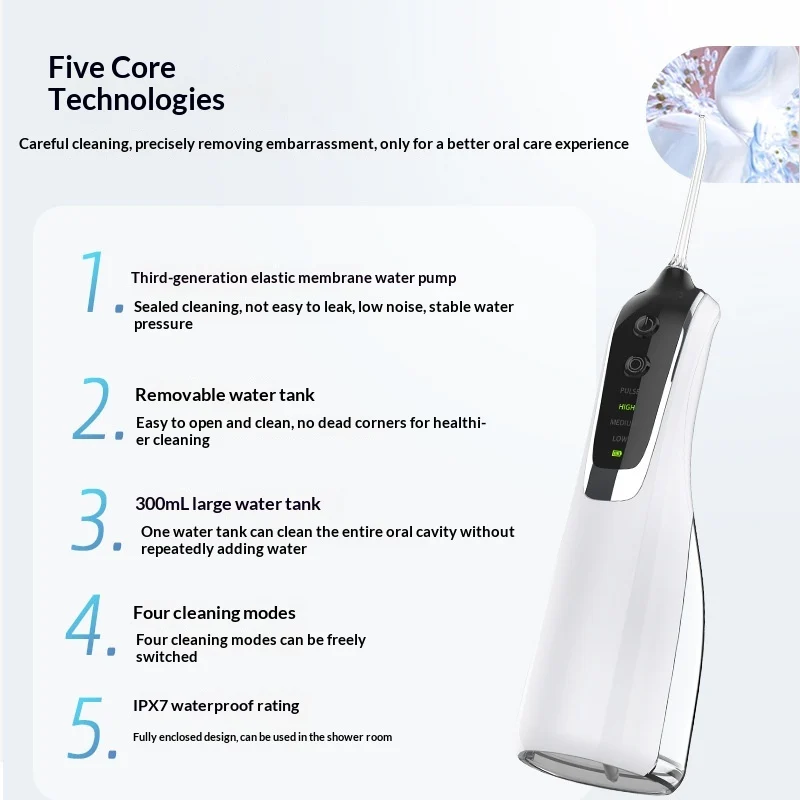 Electric Water Flosser With Multiple Cleaning Modes — image 5