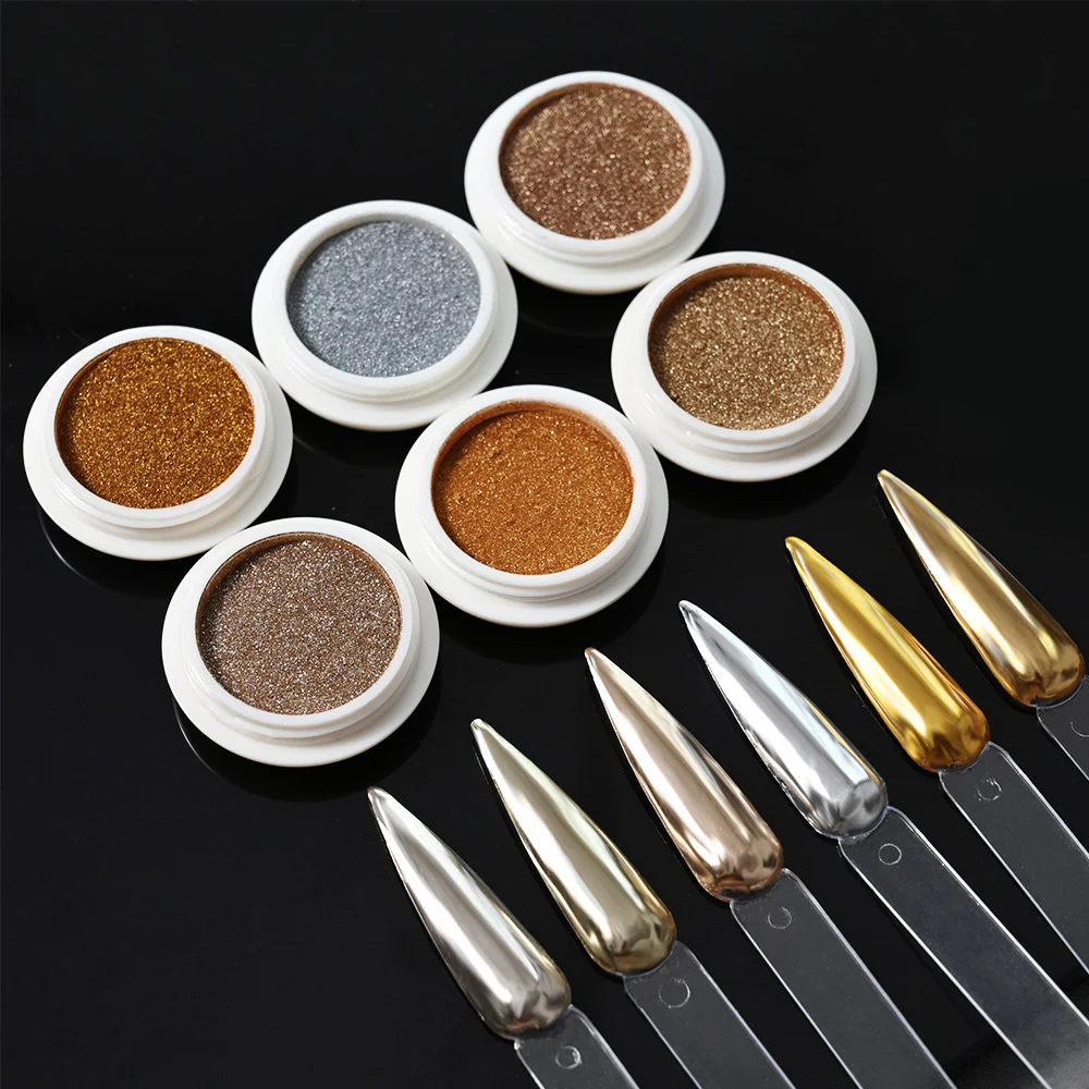 Electroplated Powder Rose Gold Nail Art Kit — image 3