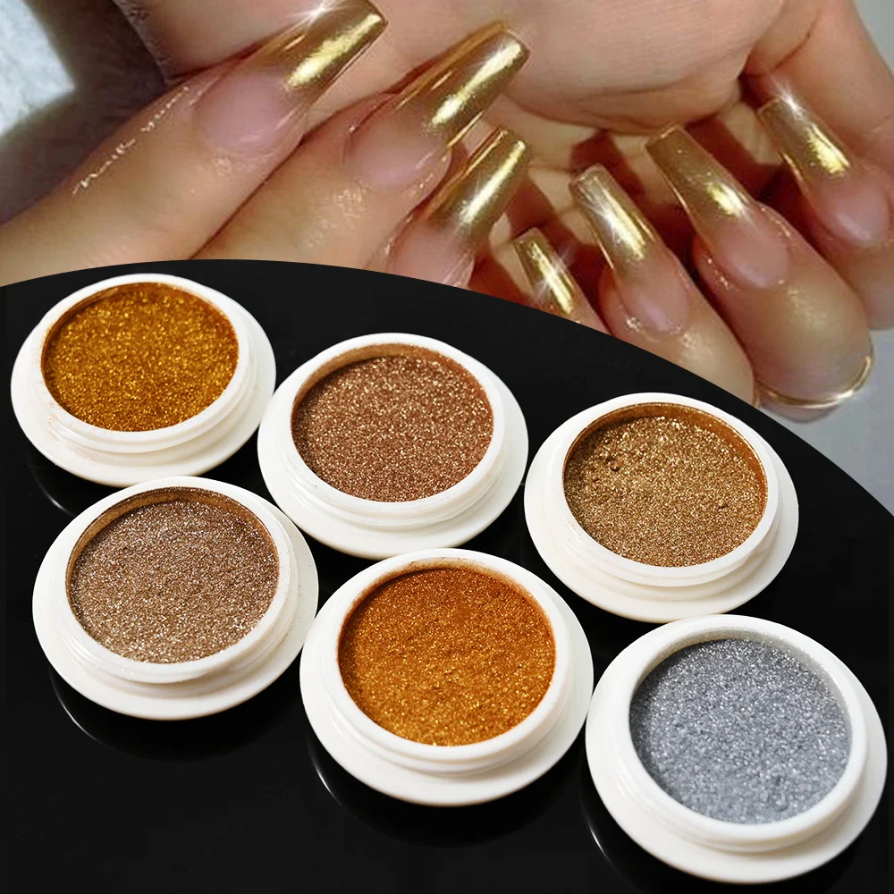 Electroplated Powder Rose Gold Nail Art Kit — image 6