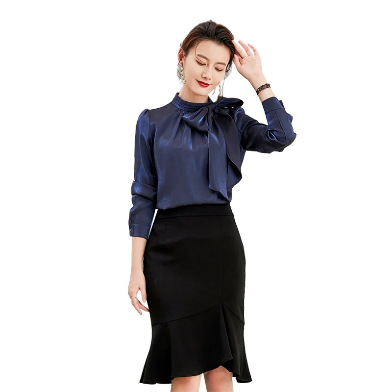 Elegant, Goddess-style Professional Skirt Suitstylish Front-desk Work Attire — image 7