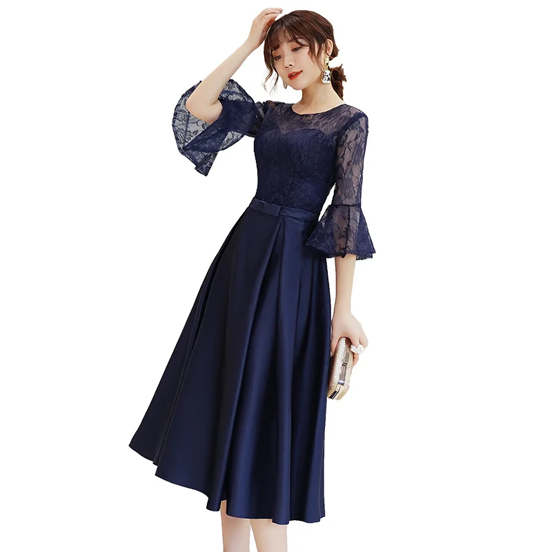 Elegant Midi-length Evening Gown For The Annual Gala — image 4