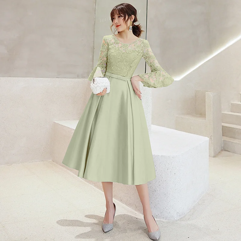 Elegant Midi-length Evening Gown For The Annual Gala — image 5
