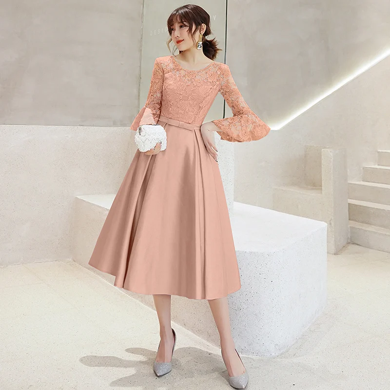 Elegant Midi-length Evening Gown For The Annual Gala — image 3