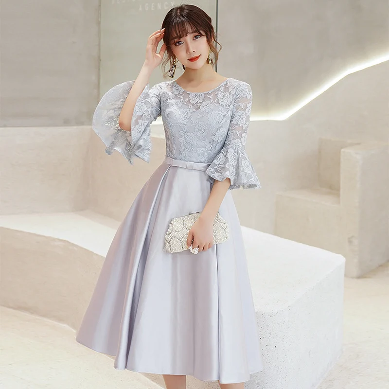 Elegant Midi-length Evening Gown For The Annual Gala — image 7