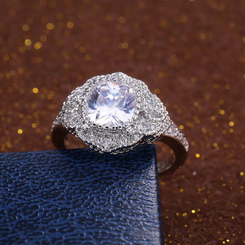Elegant Zircon-studded Ring For Women — image 5