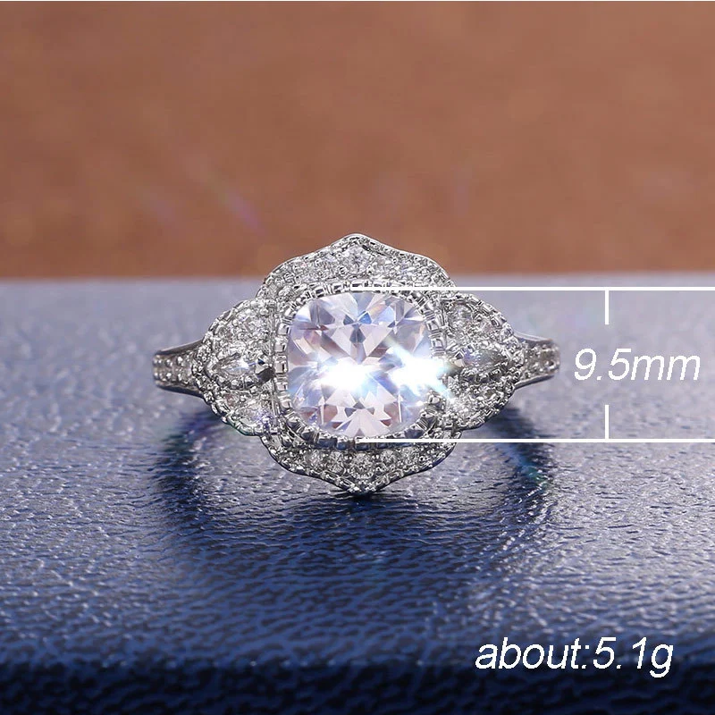 Elegant Zircon-studded Ring For Women — image 2
