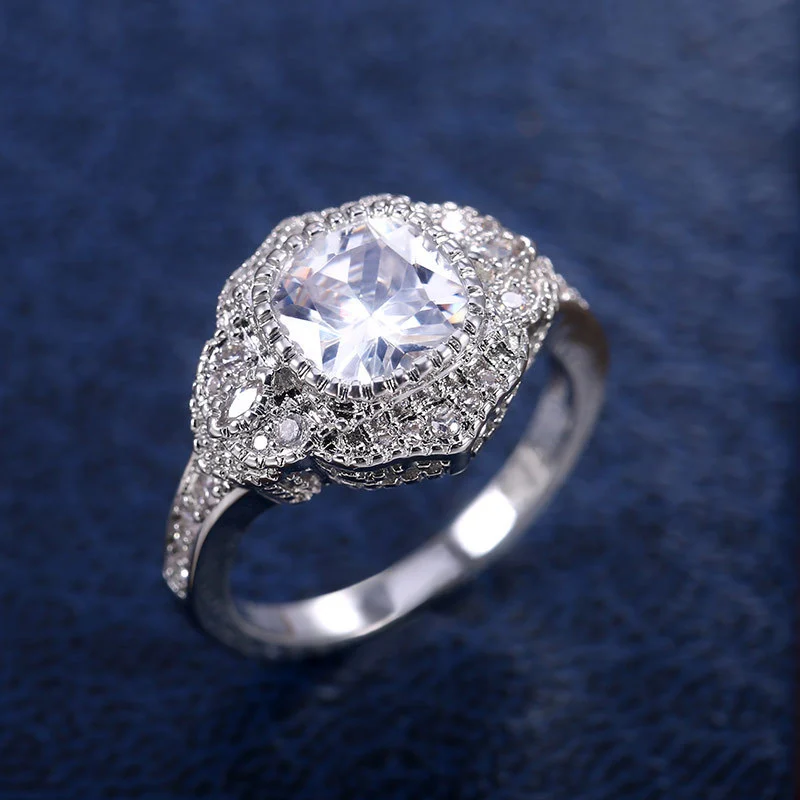 Elegant Zircon-studded Ring For Women — image 4
